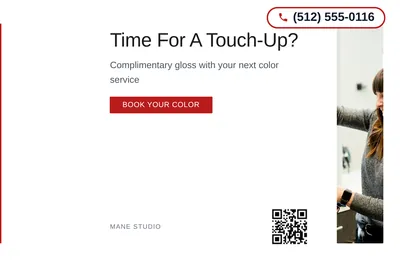 Minimal White · Left-Aligned Editorial: Time For A Touch-Up?