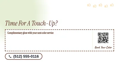 Soft watercolour · Coupon: Time For A Touch-Up?