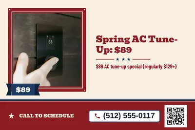 Vintage Americana · Photo Frame: Spring AC Tune-Up: $89