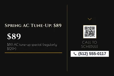 Art deco · Checklist: Spring AC Tune-Up: $89