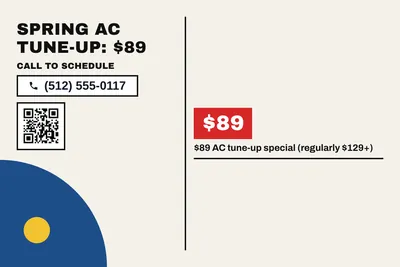 Bauhaus · Checklist: Spring AC Tune-Up: $89