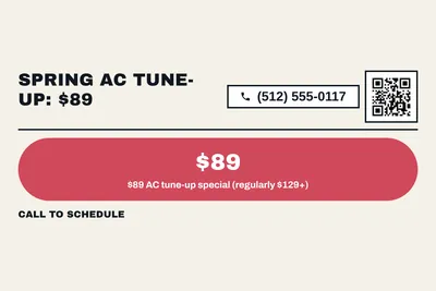Bauhaus · Offer Menu: Spring AC Tune-Up: $89