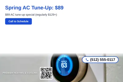 Clean Photo · Photo Bottom Strip: Spring AC Tune-Up: $89