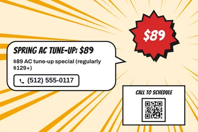Comic pop · Big Offer: Spring AC Tune-Up: $89