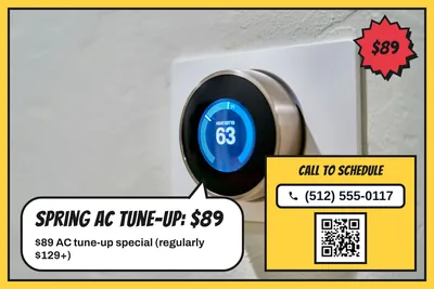 Comic pop · Photo Hero: Spring AC Tune-Up: $89