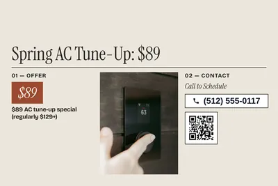Contemporary · Photo Frame: Spring AC Tune-Up: $89