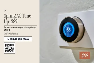 Contemporary · Photo Hero: Spring AC Tune-Up: $89