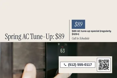 Contemporary · Split: Spring AC Tune-Up: $89