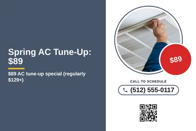 Local Offer · Split Panel: Spring AC Tune-Up: $89