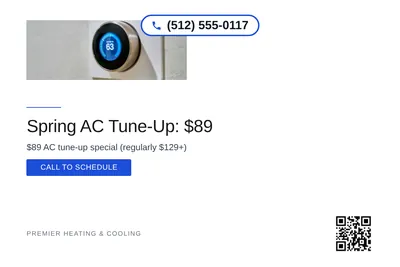 Minimal White · Bottom Heavy: Spring AC Tune-Up: $89