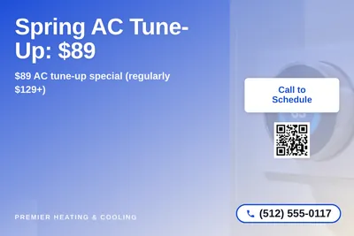 Modern Gradient · Asymmetric Blocks: Spring AC Tune-Up: $89