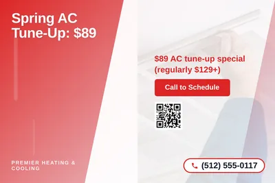 Modern Gradient · Diagonal Split: Spring AC Tune-Up: $89