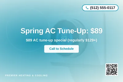 Modern Gradient · Radial Burst: Spring AC Tune-Up: $89
