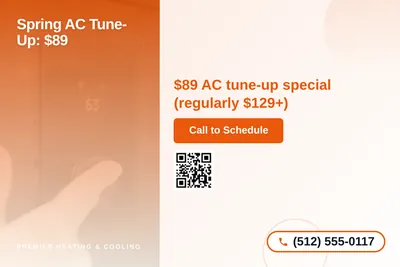 Modern Gradient · Side Stripe: Spring AC Tune-Up: $89
