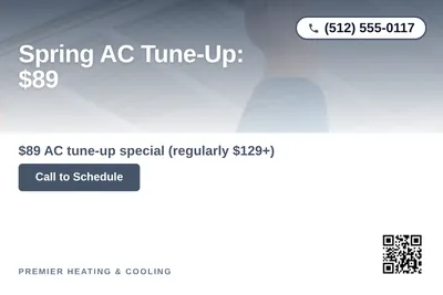 Modern Gradient · Top-Down Fade: Spring AC Tune-Up: $89