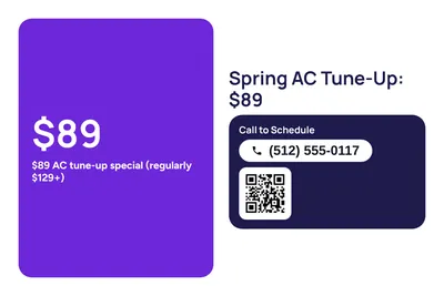 Modern · Big Offer: Spring AC Tune-Up: $89