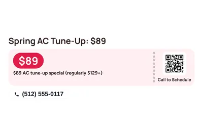 Modern · Coupon: Spring AC Tune-Up: $89