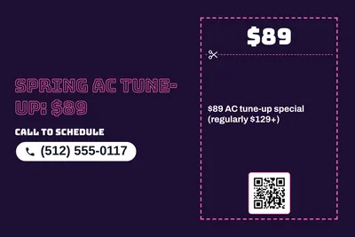 Neon night · Coupon: Spring AC Tune-Up: $89