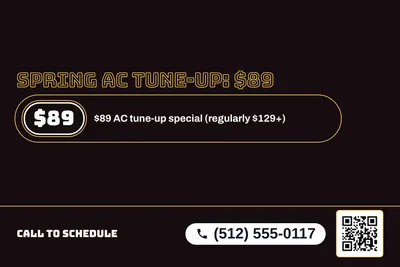 Neon night · Offer Menu: Spring AC Tune-Up: $89