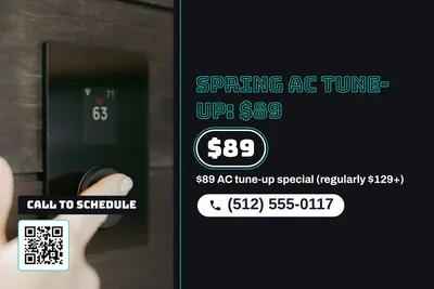 Neon night · Split: Spring AC Tune-Up: $89