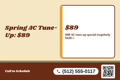 Retro 70s · Checklist: Spring AC Tune-Up: $89