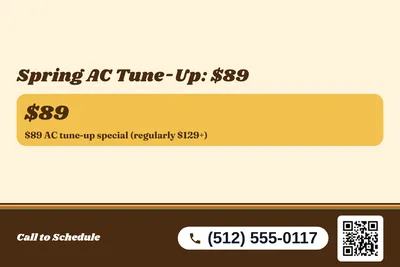 Retro 70s · Offer Menu: Spring AC Tune-Up: $89