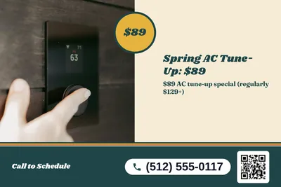 Retro 70s · Split: Spring AC Tune-Up: $89
