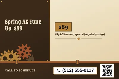 Steampunk · Checklist: Spring AC Tune-Up: $89