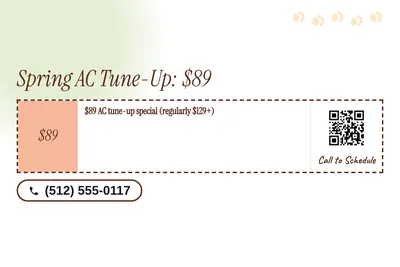 Soft watercolour · Coupon: Spring AC Tune-Up: $89