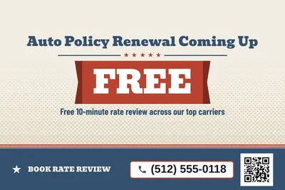 Vintage Americana · Big Offer: Auto Policy Renewal Coming Up