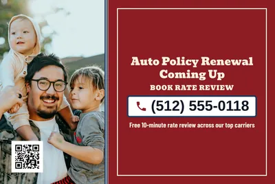 Vintage Americana · Phone Billboard: Auto Policy Renewal Coming Up