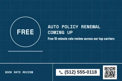 Blueprint · Big Offer: Auto Policy Renewal Coming Up