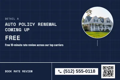 Blueprint · Photo Frame: Auto Policy Renewal Coming Up