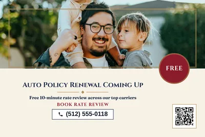 Classic · Photo Hero: Auto Policy Renewal Coming Up