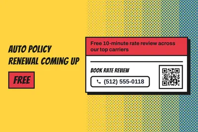 Comic pop · Checklist: Auto Policy Renewal Coming Up