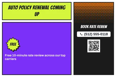 Comic pop · Offer Menu: Auto Policy Renewal Coming Up