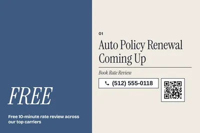 Contemporary · Big Offer: Auto Policy Renewal Coming Up