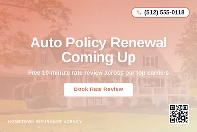 Modern Gradient · Centered Stack: Auto Policy Renewal Coming Up