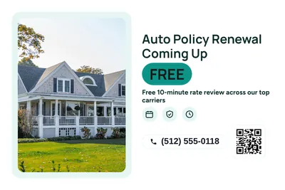 Modern · Photo Frame: Auto Policy Renewal Coming Up