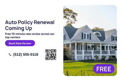 Modern · Split: Auto Policy Renewal Coming Up