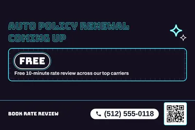 Neon night · Checklist: Auto Policy Renewal Coming Up