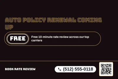Neon night · Offer Menu: Auto Policy Renewal Coming Up