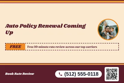 Retro 70s · Coupon: Auto Policy Renewal Coming Up
