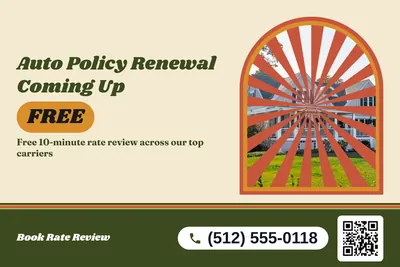 Retro 70s · Photo Frame: Auto Policy Renewal Coming Up