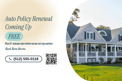 Soft watercolour · Split: Auto Policy Renewal Coming Up