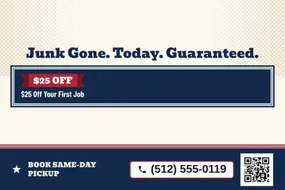 Vintage Americana · Offer Menu: Junk Gone. Today. Guaranteed.