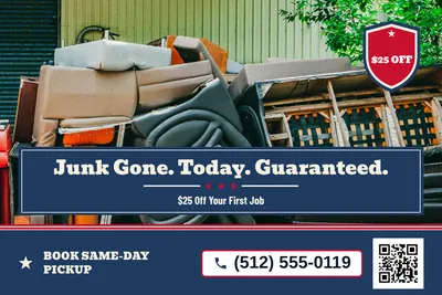 Vintage Americana · Photo Hero: Junk Gone. Today. Guaranteed.