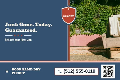 Vintage Americana · Split: Junk Gone. Today. Guaranteed.