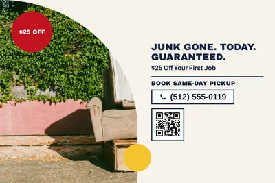 Bauhaus · Split: Junk Gone. Today. Guaranteed.