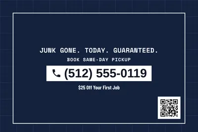 Blueprint · Phone Billboard: Junk Gone. Today. Guaranteed.